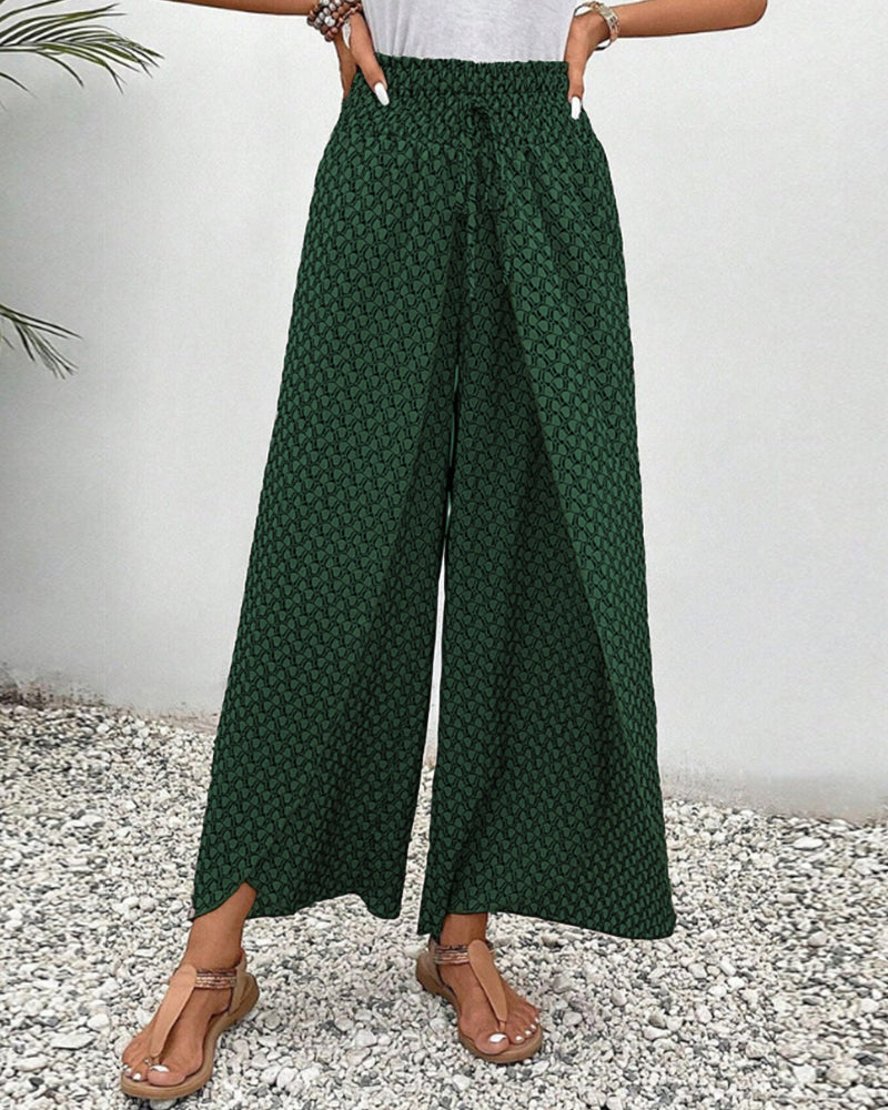 Lizzy | Wide-Leg Pants with Geometric Print