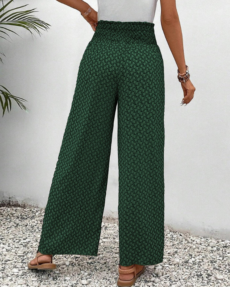 Lizzy | Wide-Leg Pants with Geometric Print