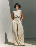 Maria | Minimalist Top & Wide-Leg Pants Set for Women