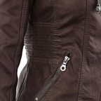 Faux Leather Jacket Women, Soft and Warm