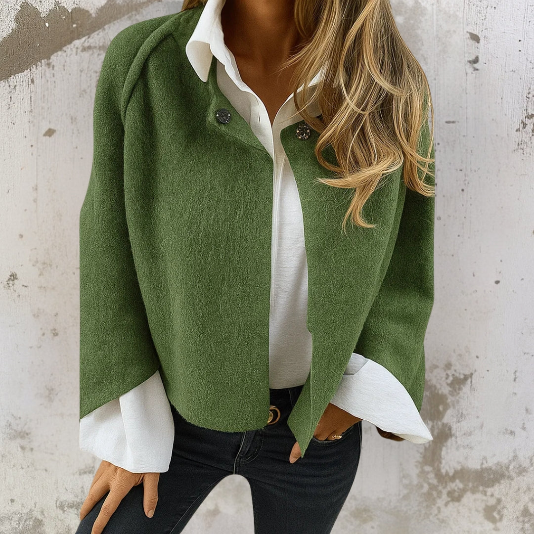 Faux Cashmere Jacket Women, Short and Elegant