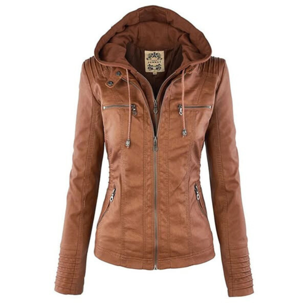 Faux Leather Jacket Women, Soft and Warm
