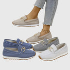 CHIARA Comfort Moccasins for Women – Gray