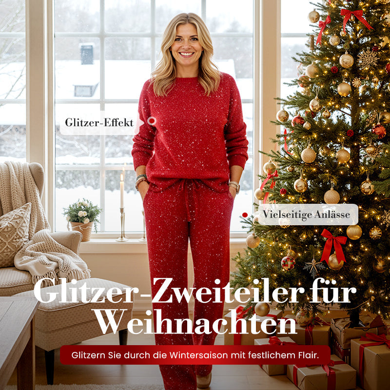Elise | Women's Sparkle Holiday Two-Piece Set