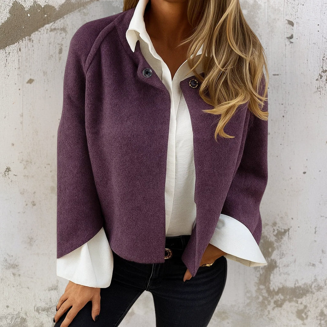 Faux Cashmere Jacket Women, Short and Elegant