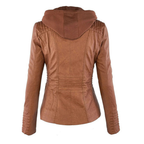 Faux Leather Jacket Women, Soft and Warm