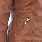 Faux Leather Jacket Women, Soft and Warm