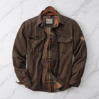 Men's Waxed Cotton Jacket Regular Fit Outdoor
