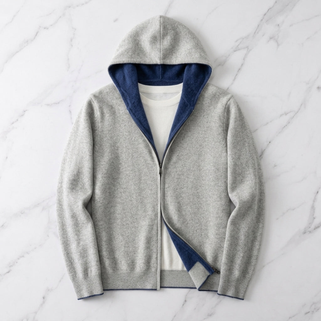 Men's Hoodie Reversible Two Tone