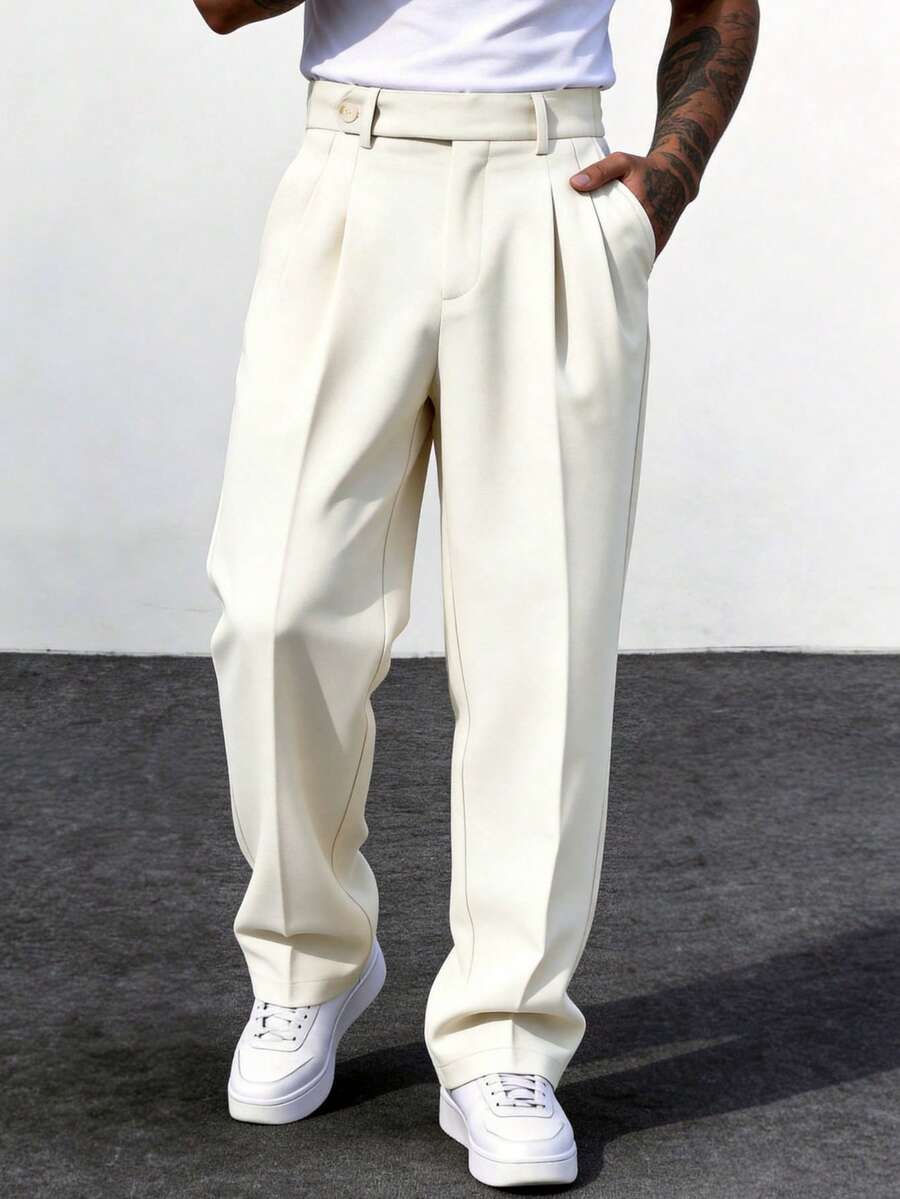 Men's Lined Dress Pants, Straight and Relaxed Fit