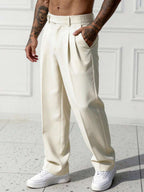 Men's Lined Dress Pants, Straight and Relaxed Fit