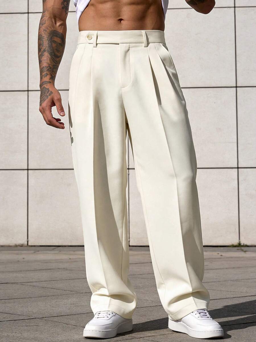 Men's Lined Dress Pants, Straight and Relaxed Fit