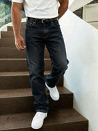 Men's Straight-Leg Jeans, Vintage Denim