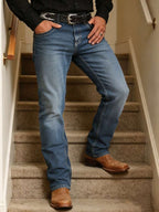 Men's Straight-Leg Jeans, Vintage Denim