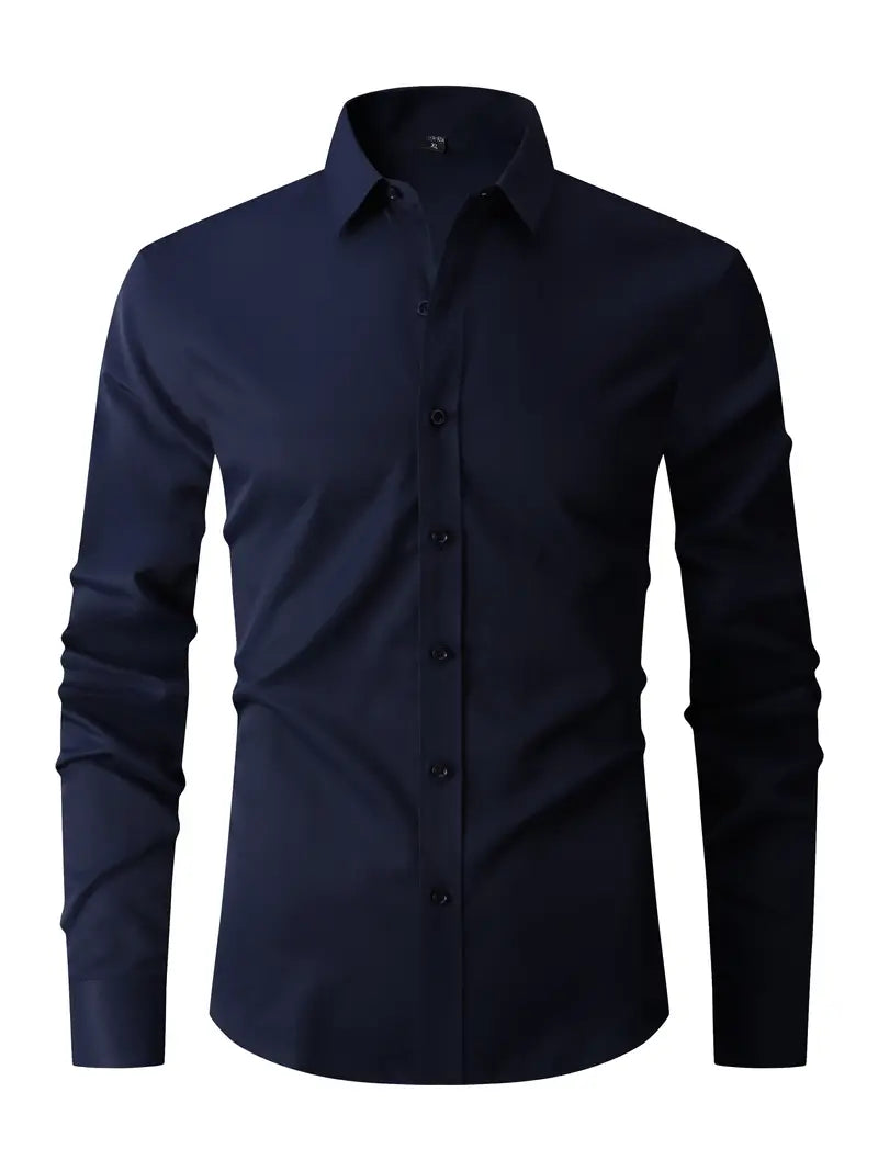 Men's Slim-Fit Button-Up Shirt, Classic