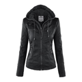 Faux Leather Jacket Women, Soft and Warm