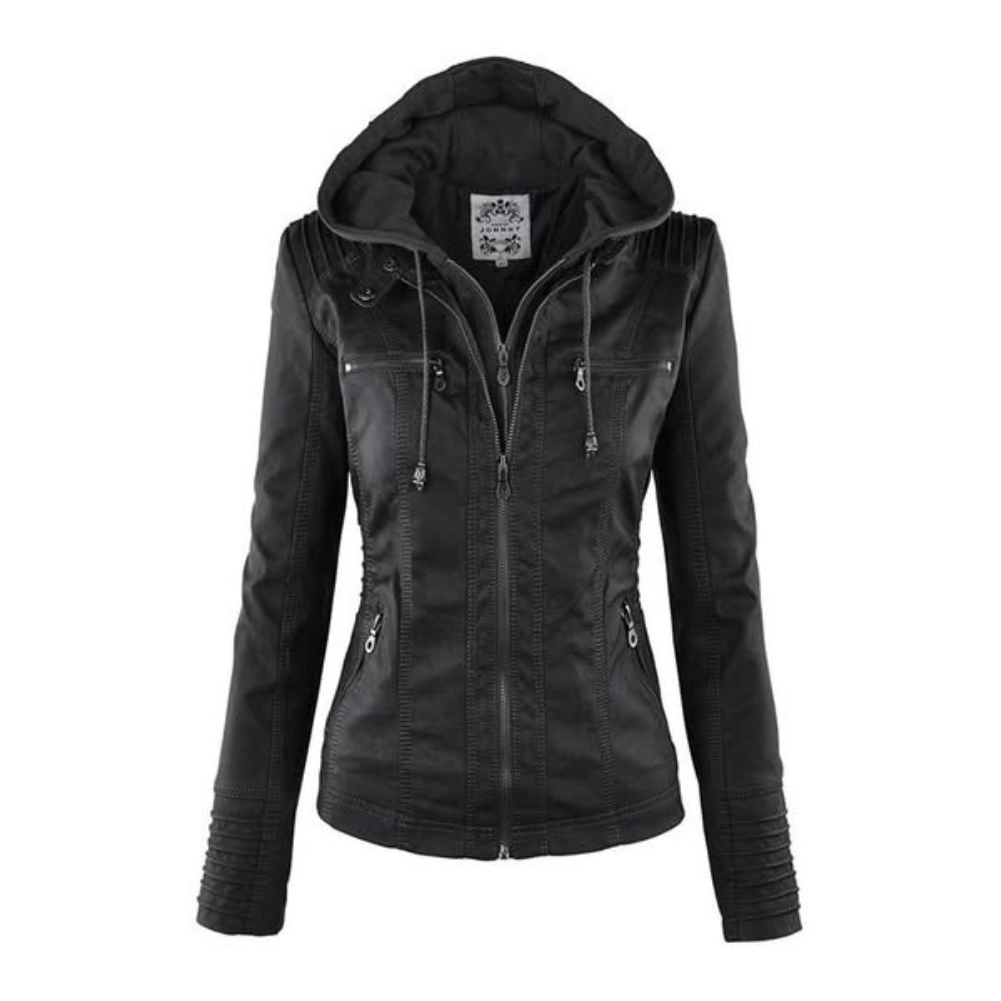 Faux Leather Jacket Women, Soft and Warm
