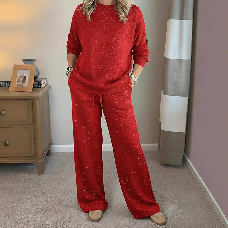 Elise | Women's Sparkle Holiday Two-Piece Set