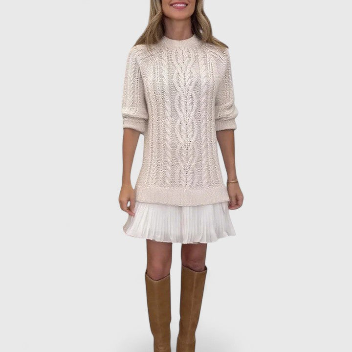 Sweater Dress Women Long Sleeve Knit