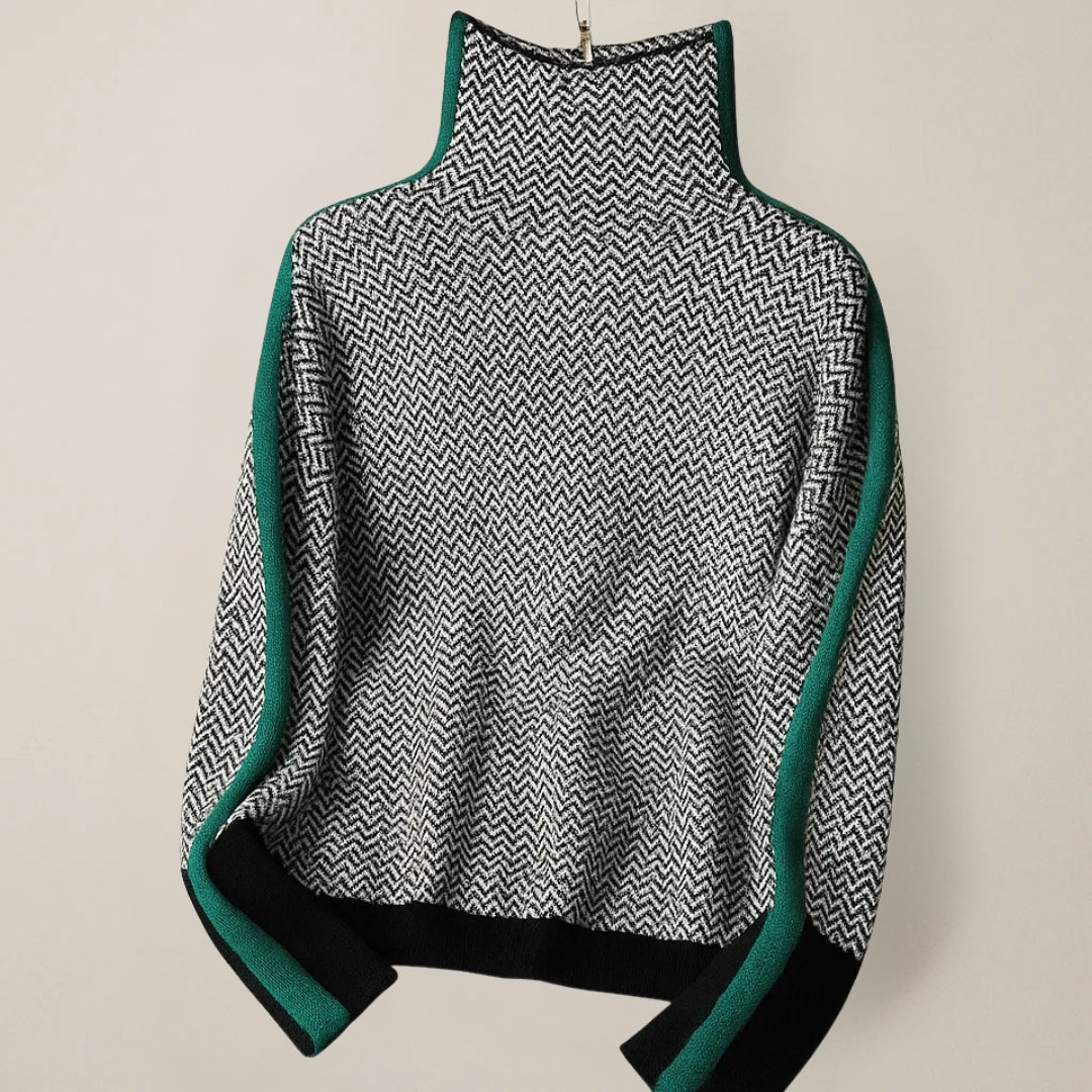 High-Neck Sweater Women, Modern and Comfortable