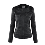Faux Leather Jacket Women, Soft and Warm