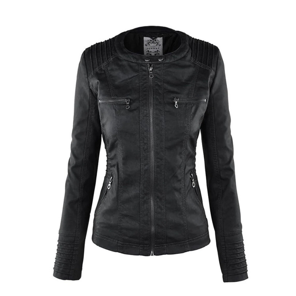 Faux Leather Jacket Women, Soft and Warm