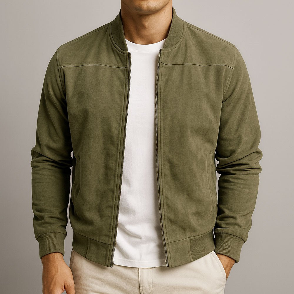 Suede Jacket Men, Lightweight Urban Classic