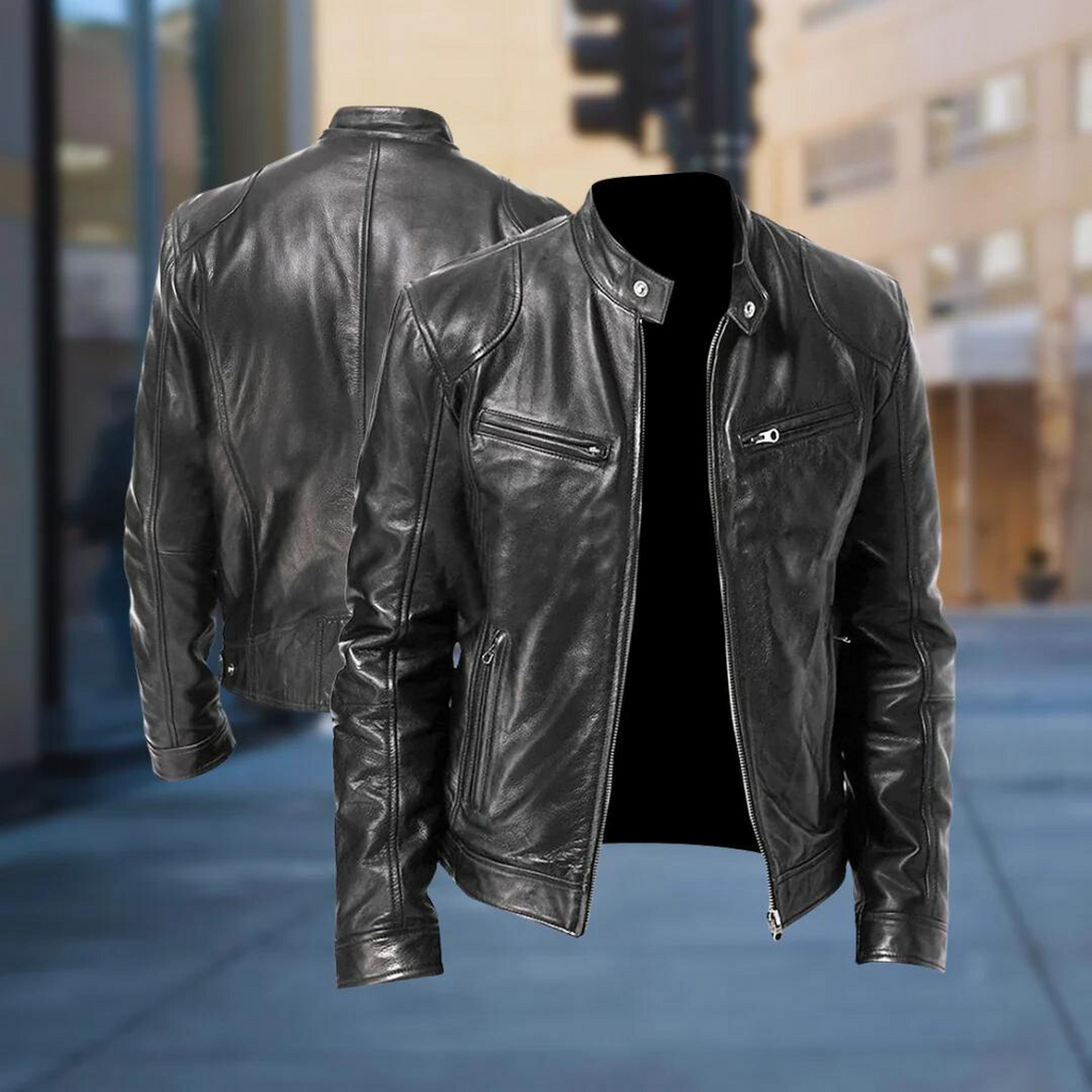 Vegan Leather Jacket Men