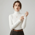 Women's Ribbed Turtleneck Sweater, Warm and Lined