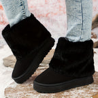 Winter Boots Women Platform Fur Lined