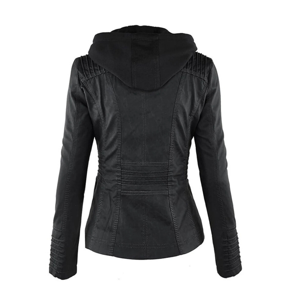 Faux Leather Jacket Women, Soft and Warm