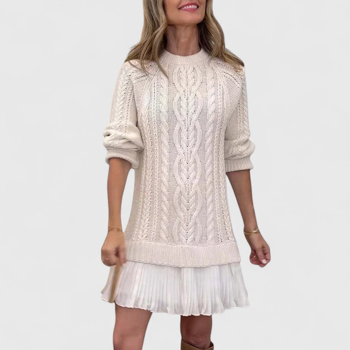 Sweater Dress Women Long Sleeve Knit