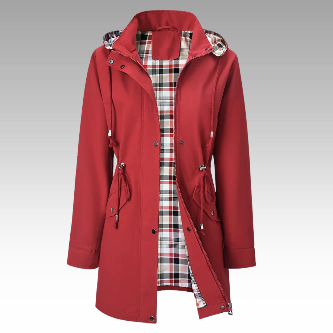 Women's Black Trench Coat, Classic and Lightweight