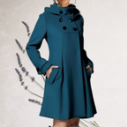 Women's Navy Trench Coat, Elegant and Understated