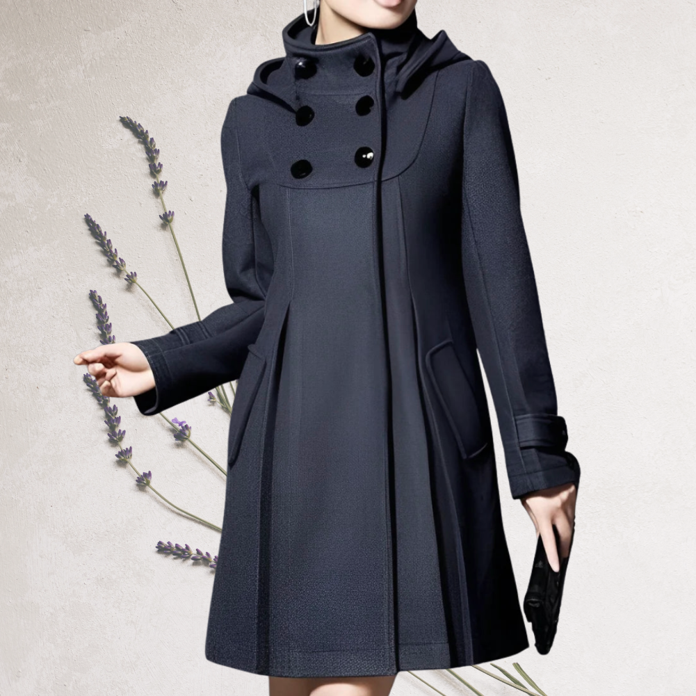 Women's Navy Trench Coat, Elegant and Understated