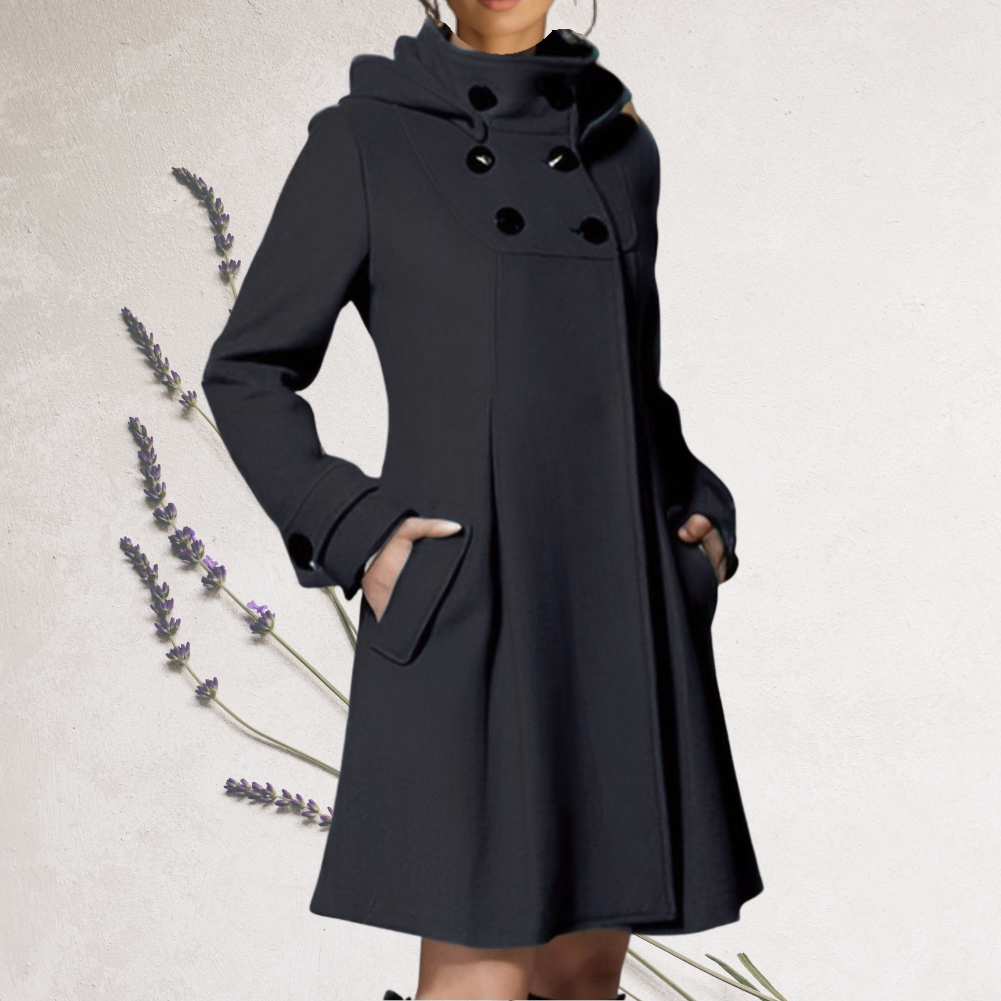 Women's Navy Trench Coat, Elegant and Understated