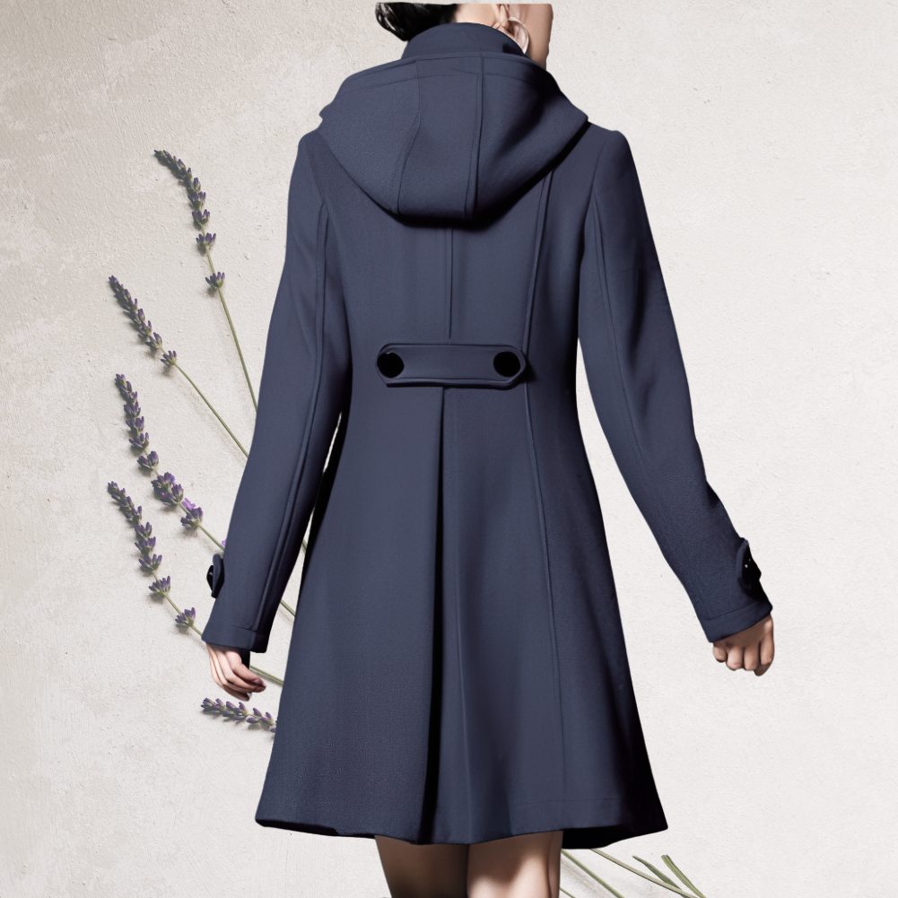 Women's Navy Trench Coat, Elegant and Understated