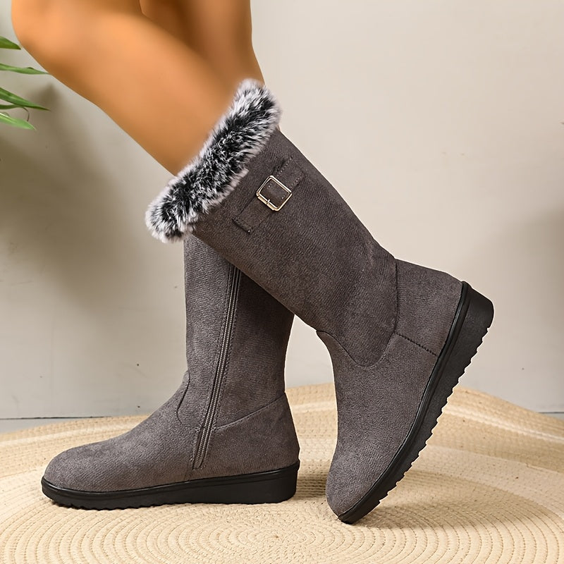 Winter Boots Women Fur Lined Warm