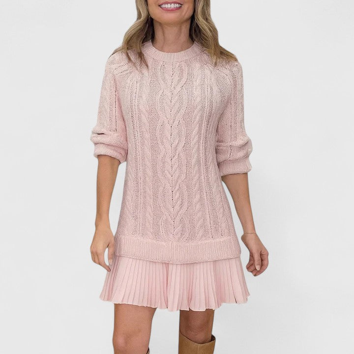 Sweater Dress Women Long Sleeve Knit