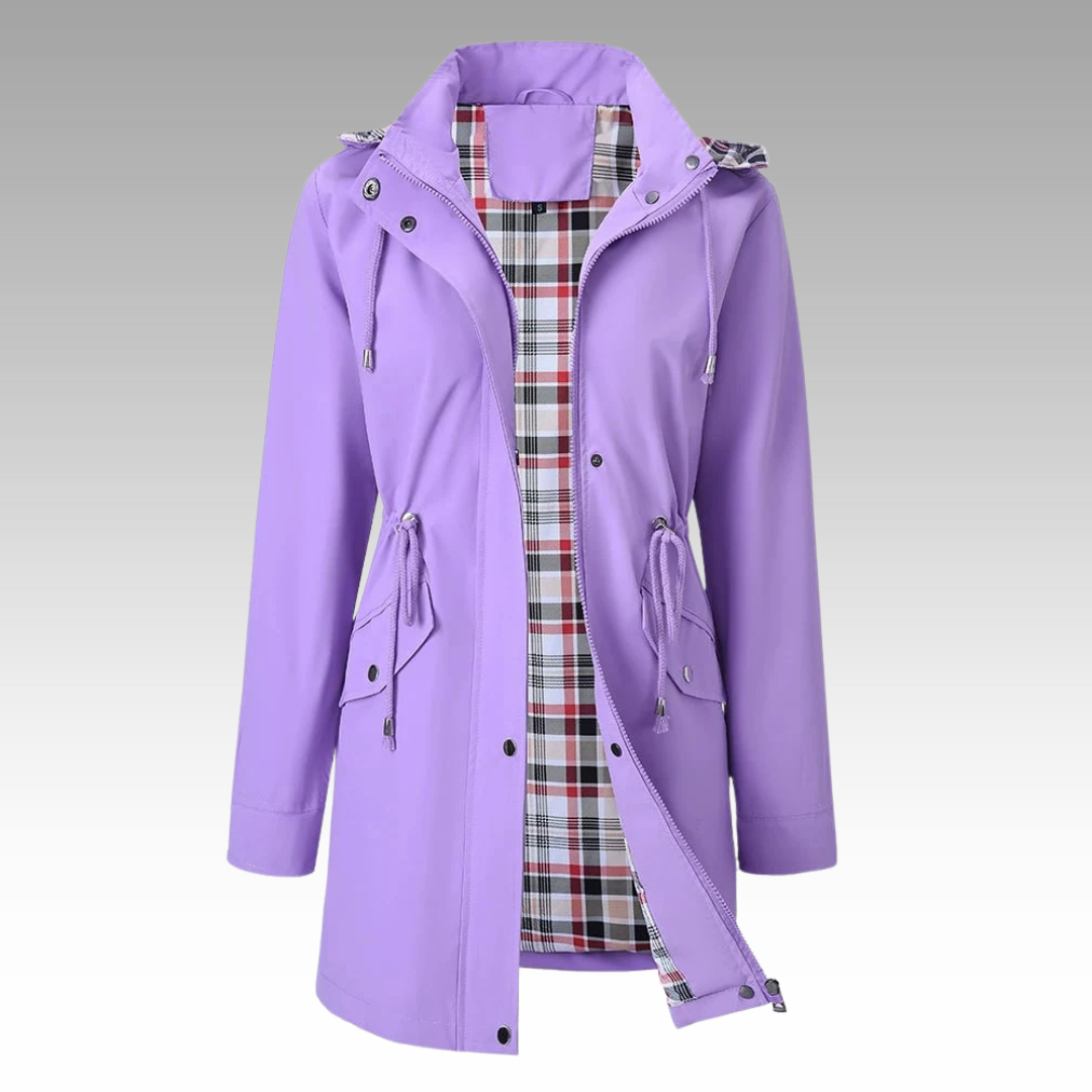 Women's Black Trench Coat, Classic and Lightweight