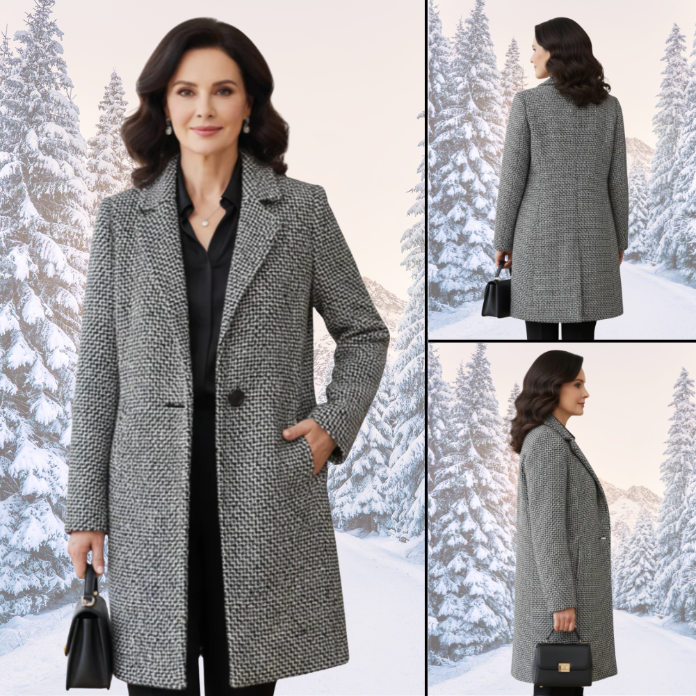 Women's Long Wool-Blend Coat, Classic Cut
