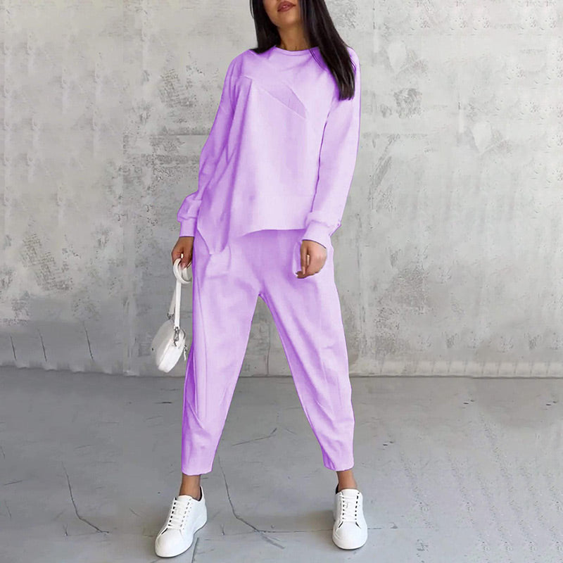 Women's Two-Piece Set, Casual Top and Pants
