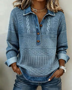 Women's Cable-Knit Cardigan with Buttons