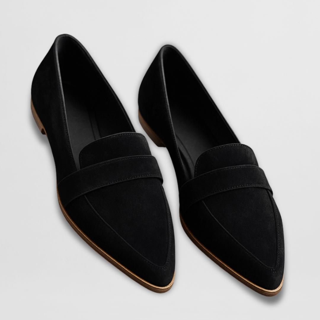 Helen Soft Black Orthopedic Loafers for Women
