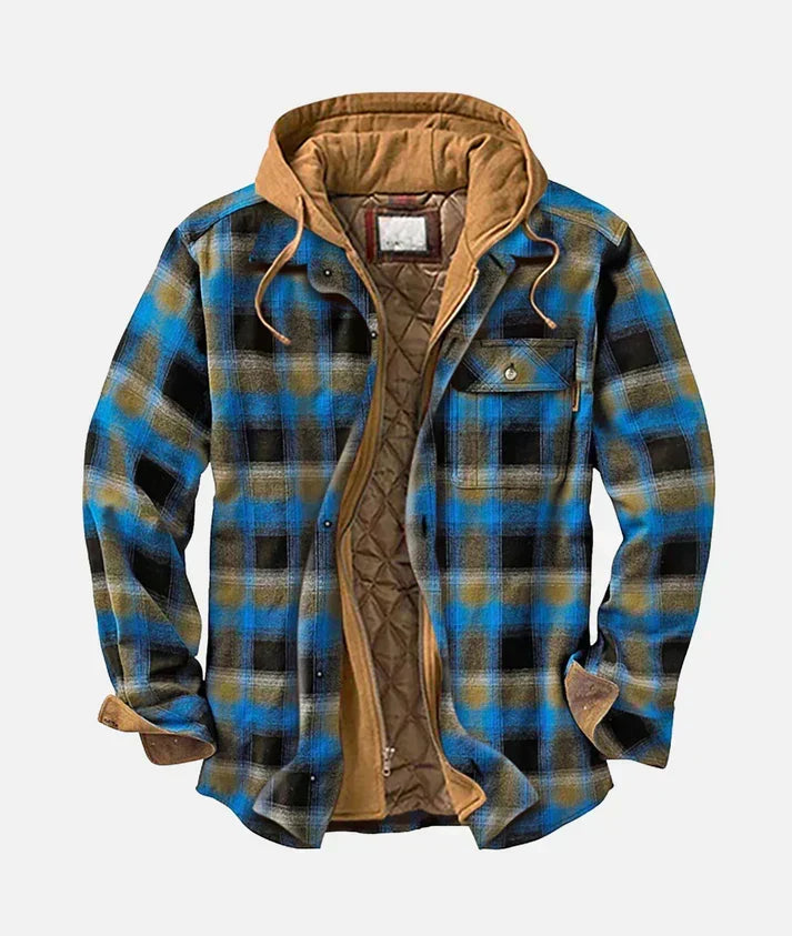 Plaid Jacket Men, Patchwork Style