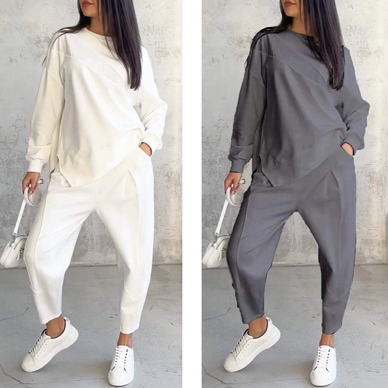 Women's Two-Piece Set, Casual Top and Pants