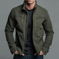 Field Jacket Men, Vintage Cotton with High Collar