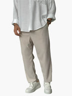 Men's Relaxed Fit Pleated Pants – Elegant and Comfortable for Everyday and Business