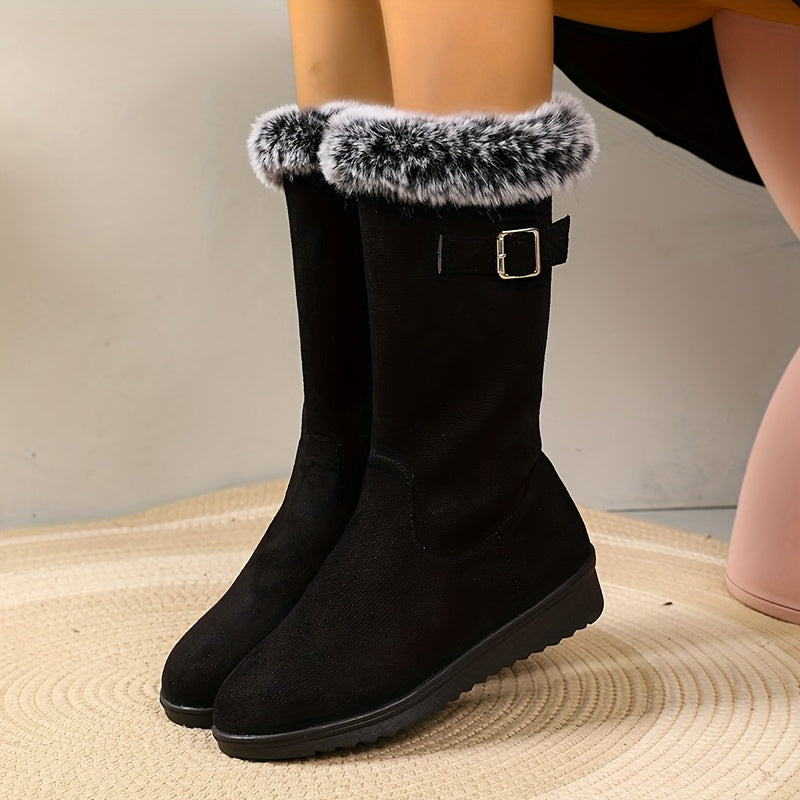Winter Boots Women Fur Lined Warm