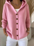 Women's Beige Cardigan, Soft and Relaxed